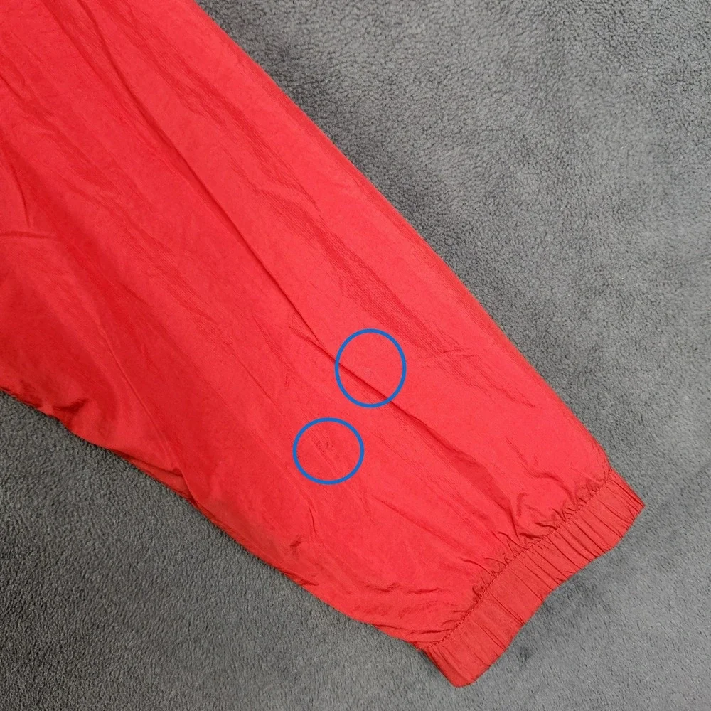 Nike Air Jordan Wings Flight Windbreaker Jacket Mens Medium Red Full Zip Hooded